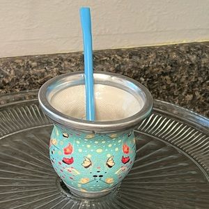 ARGENTINIAN GLASS MATE WITH BOMBILLA